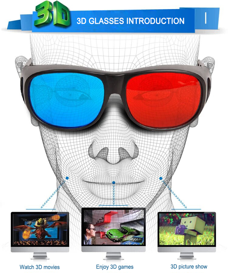 Universal-3D-glasses-Red-Blue-Lens-for-3D-TV-DVD-Movies